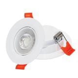 LEDEON LED EYEBALL E805 7W 3 COLOR WHITE ROUND 4"
