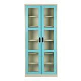 STEEL CABINET WITH GLASS DOOR KIOSK MAX-052BO BLUE [EXCLUSIVE FROM HOMEPRO THAILAND]