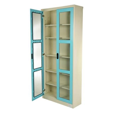 STEEL CABINET WITH GLASS DOOR KIOSK MAX-052BO BLUE [EXCLUSIVE FROM HOMEPRO THAILAND]