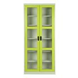 HIGH STEEL CABINET KIOSK MAX-052 WHITE/GREEN [EXCLUSIVE FROM HOMEPRO THAILAND]