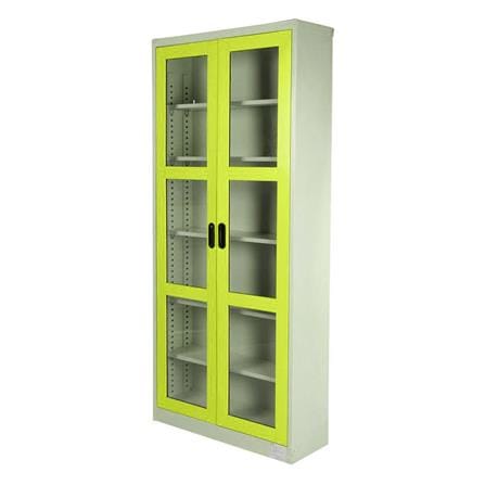 HIGH STEEL CABINET KIOSK MAX-052 WHITE/GREEN [EXCLUSIVE FROM HOMEPRO THAILAND]