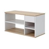SHOE RACK LUVORA SCHUHREAL LVR0040 80CM WHITE/OAK [EXCLUSIVE FROM HOMEPRO THAILAND]