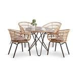 LAILA 4-SEAT PATIO FURNITURE RATTAN