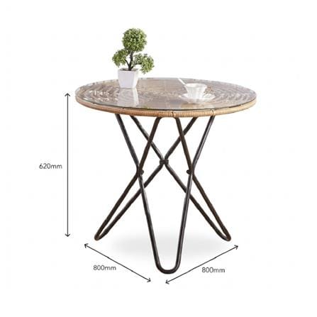 LAILA 4-SEAT PATIO FURNITURE RATTAN