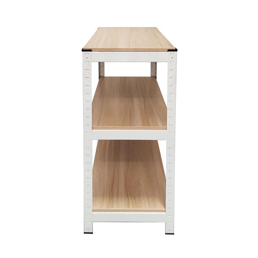 3-TIER SHELVING UNIT FURDINI ZIR WHITE/LIGHT WOOD PATTERN [EXCLUSIVE FROM HOMEPRO THAILAND]