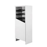 SHOE CABINET KIOSK AN-01 WHITE/BLACK [EXCLUSIVE FROM HOMEPRO THAILAND]