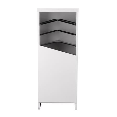 SHOE CABINET KIOSK AN-01 WHITE/BLACK [EXCLUSIVE FROM HOMEPRO THAILAND]