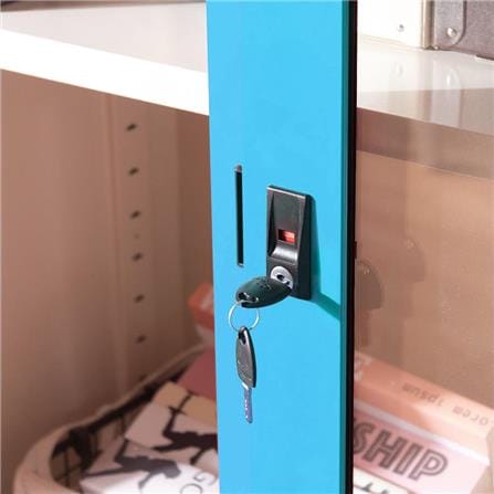 CABINET STEEL MIRROR DOOR KIOSK SGD-3 DG/BO BLUE [EXCLUSIVE FROM HOMEPRO THAILAND]