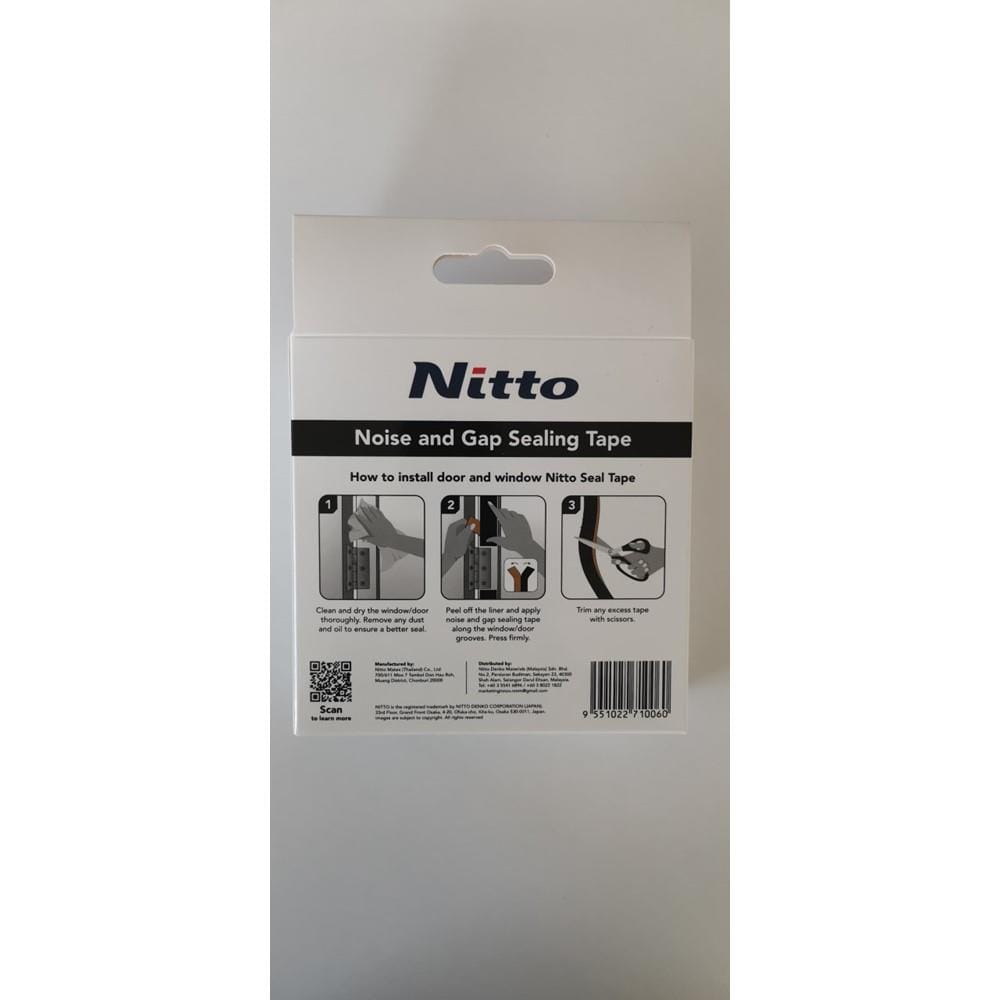 NITTO SWINGING DOOR & WINDOW SEALING TAPE 10MMx5MMx2.5M