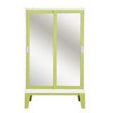 WARDROBE WITH SLIDING MIRROR DOOR KIOSK WD-05 GREEN [EXCLUSIVE FROM HOMEPRO THAILAND]