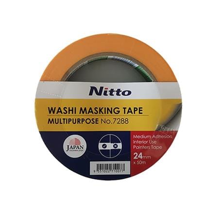 NITTO WASHI MASKING TAPE NO.7228 24MMx50M YELLOW