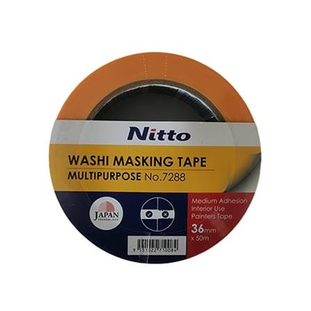 NITTO WASHI MASKING TAPE NO.7228 36MMx50M YELLOW