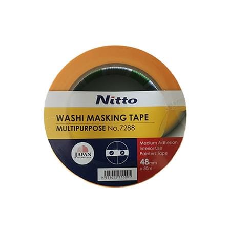 NITTO WASHI MASKING TAPE NO.7228 48MMx50M YELLOW