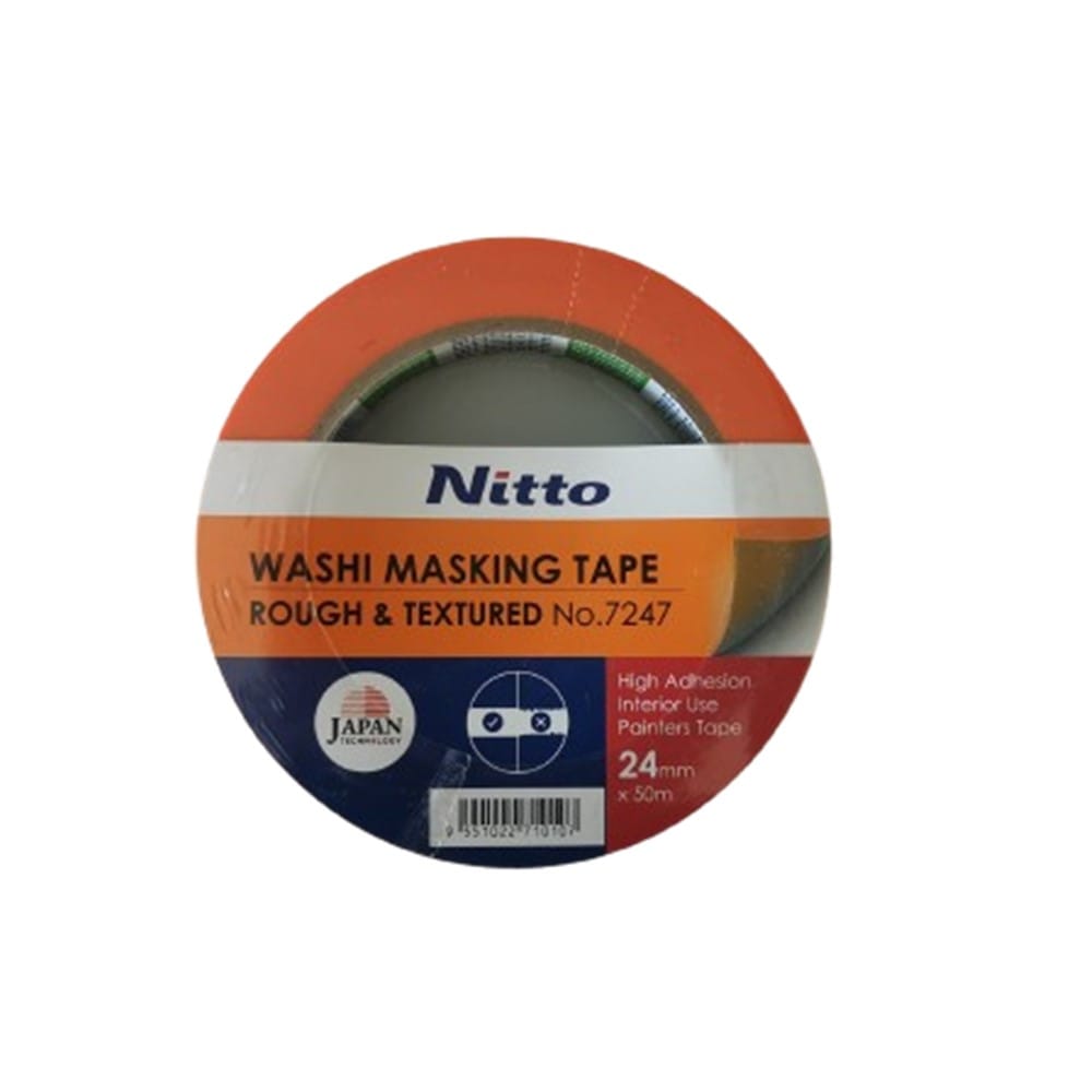 NITTO WASHI MASK TAPE NO.7247 24MMx50M ORANGE