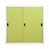 STEEL CABINET WITH SLIDING DOORS KIOSK SOD-3 DG/GR GREEN [EXCLUSIVE FROM HOMEPRO THAILAND]