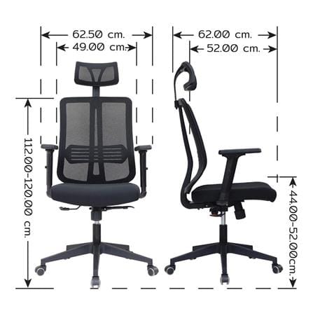 OFFICE CHAIR PRELUDE PB-172 MOAT BLACK [EXCLUSIVE FROM HOMEPRO THAILAND]