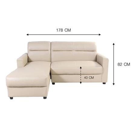 L-SHAPED SOFA BOFA WAVE BEIGE [EXCLUSIVE FROM HOMEPRO THAILAND]
