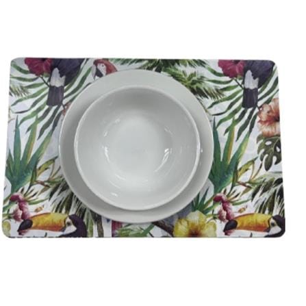 SHUTO PP PLACEMAT PARROT FLORAL PRINT- A