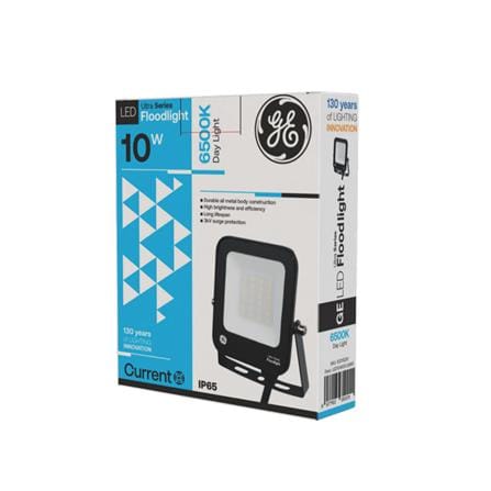 GE LED FLOODLIGHT 10W DAYLIGHT BLACK SQUARE