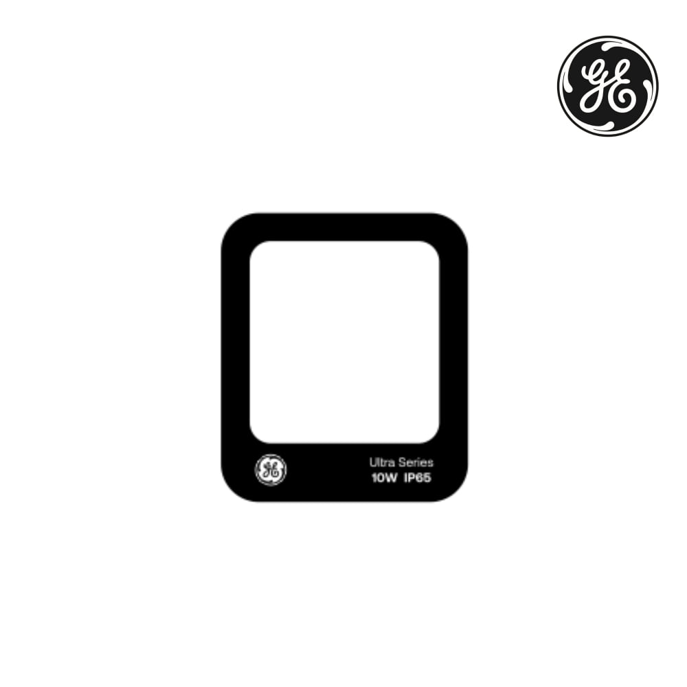 GE LED FLOODLIGHT 10W WARM WHITE BLACK SQUARE