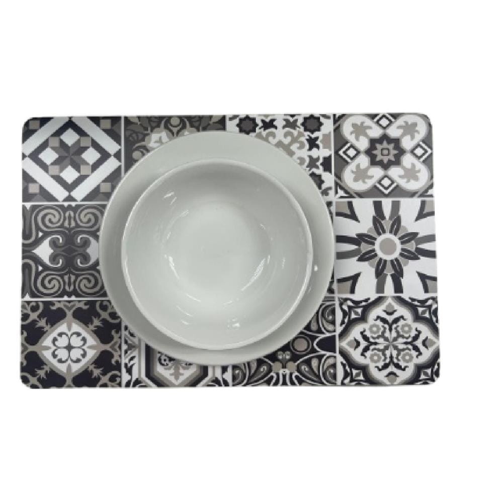 LUXORY PP PLACEMAT RETRO GREY MOROCCO- C