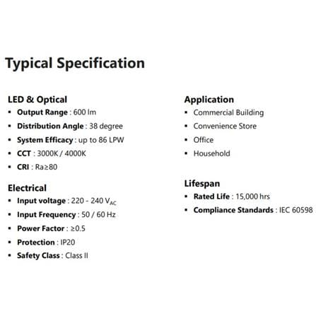 GE LED EYEBALL 7W COOL WHITE ROUND