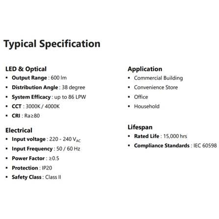 GE LED EYEBALL 7W COOL WHITE ROUND