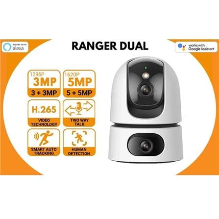 IMOU CCTV CAMERA RANGER DUAL 6MP (3+3) WHITE