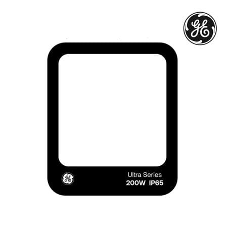 GE LED FLOODLIGHT 200W WARM WHITE BLACK SQUARE