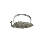 HLS CURTAIN TIE BACK PEACOCK SILVER