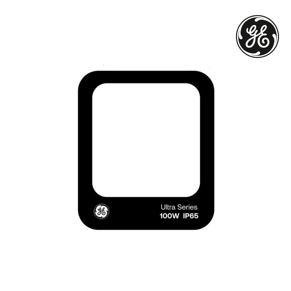 GE LED FLOODLIGHT 100W WARM WHITE BLACK SQUARE