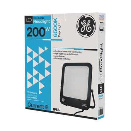 GE LED FLOODLIGHT 200W DAYLIGHT BLACK SQUARE