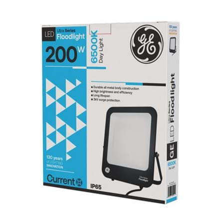 GE LED FLOODLIGHT 200W DAYLIGHT BLACK SQUARE