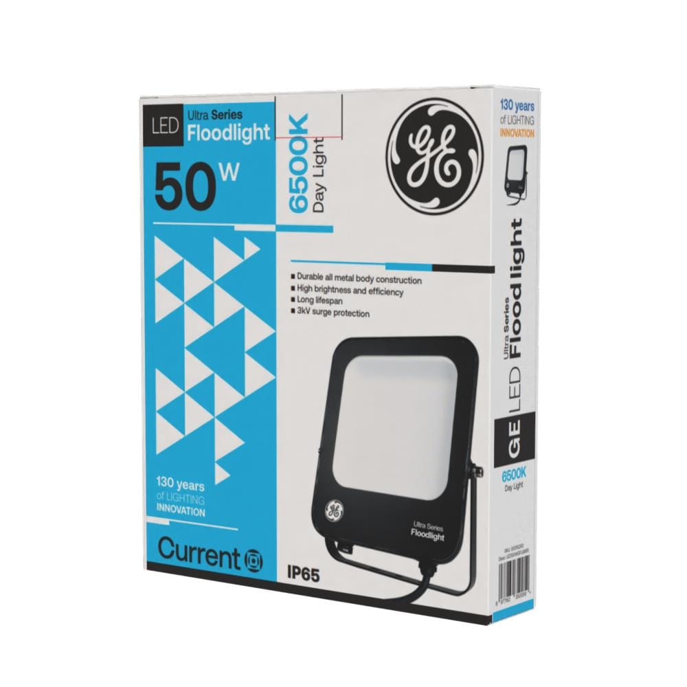 GE LED FLOODLIGHT 50W DAYLIGHT BLACK SQUARE