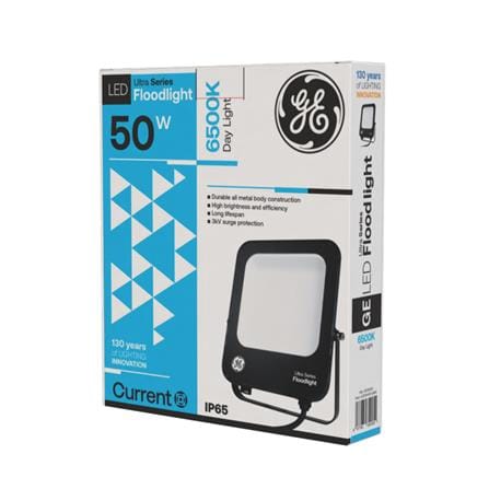 GE LED FLOODLIGHT 50W DAYLIGHT BLACK SQUARE