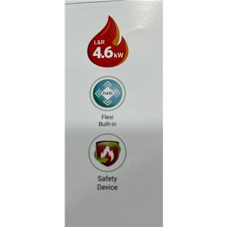 LIVINOX FLEXIBLE GAS HOB LGH-CEDAR 2BF-BL 2BURNER 4.6KW 76CM