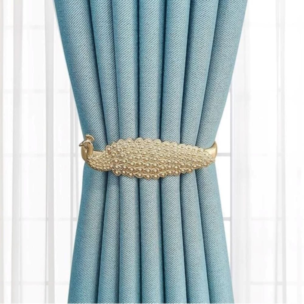 HLS CURTAIN TIE BACK PEACOCK GOLD