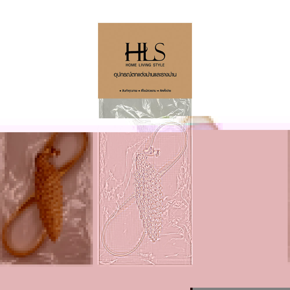 HLS CURTAIN TIE BACK PEACOCK GOLD