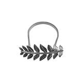 HLS CURTAIN TIE BACK PINE LEAF SILVER