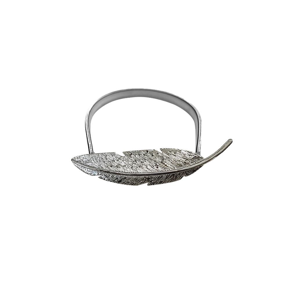 HLS CURTAIN TIE BACK FEATHER SILVER