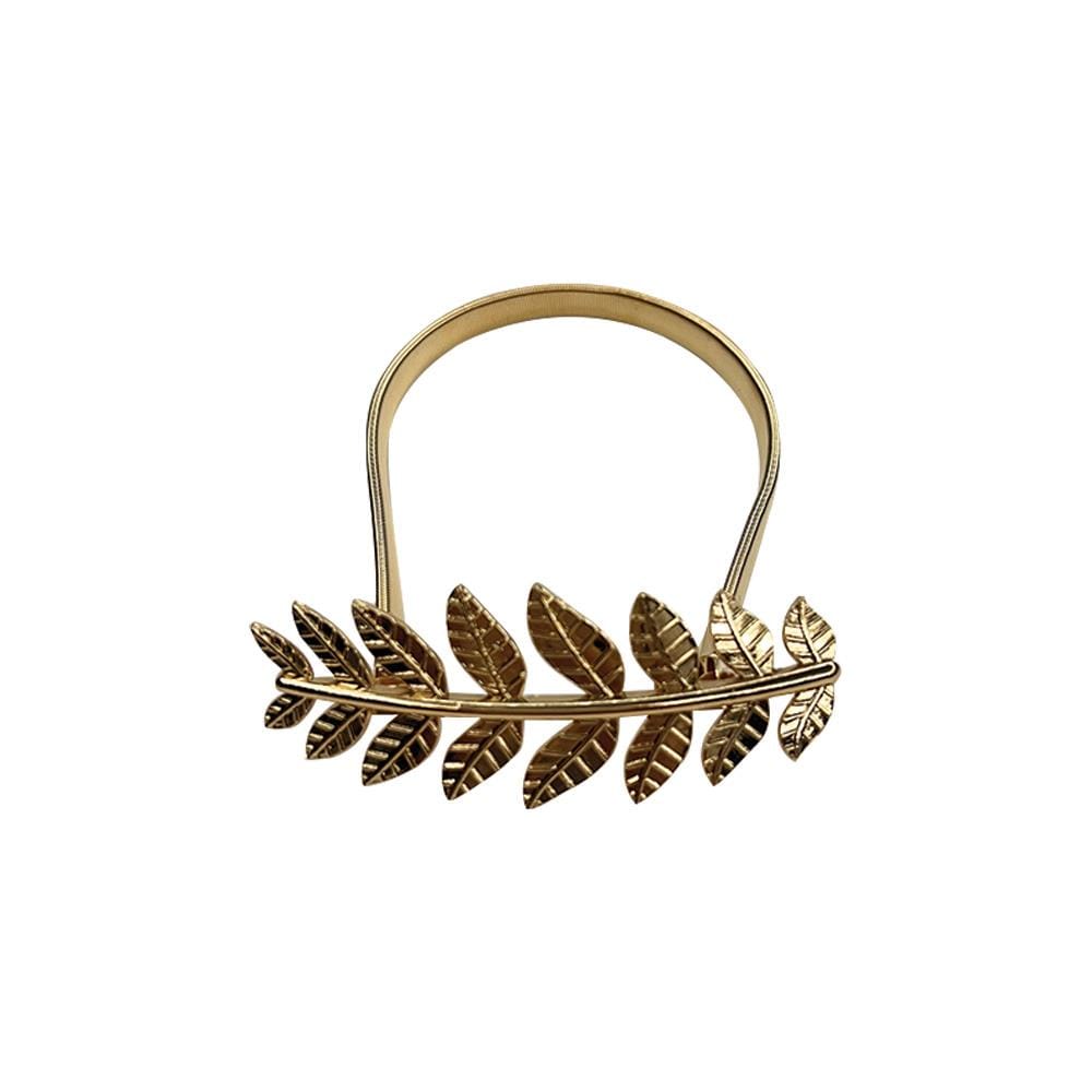 HLS CURTAIN TIE BACK PINE LEAF GOLD