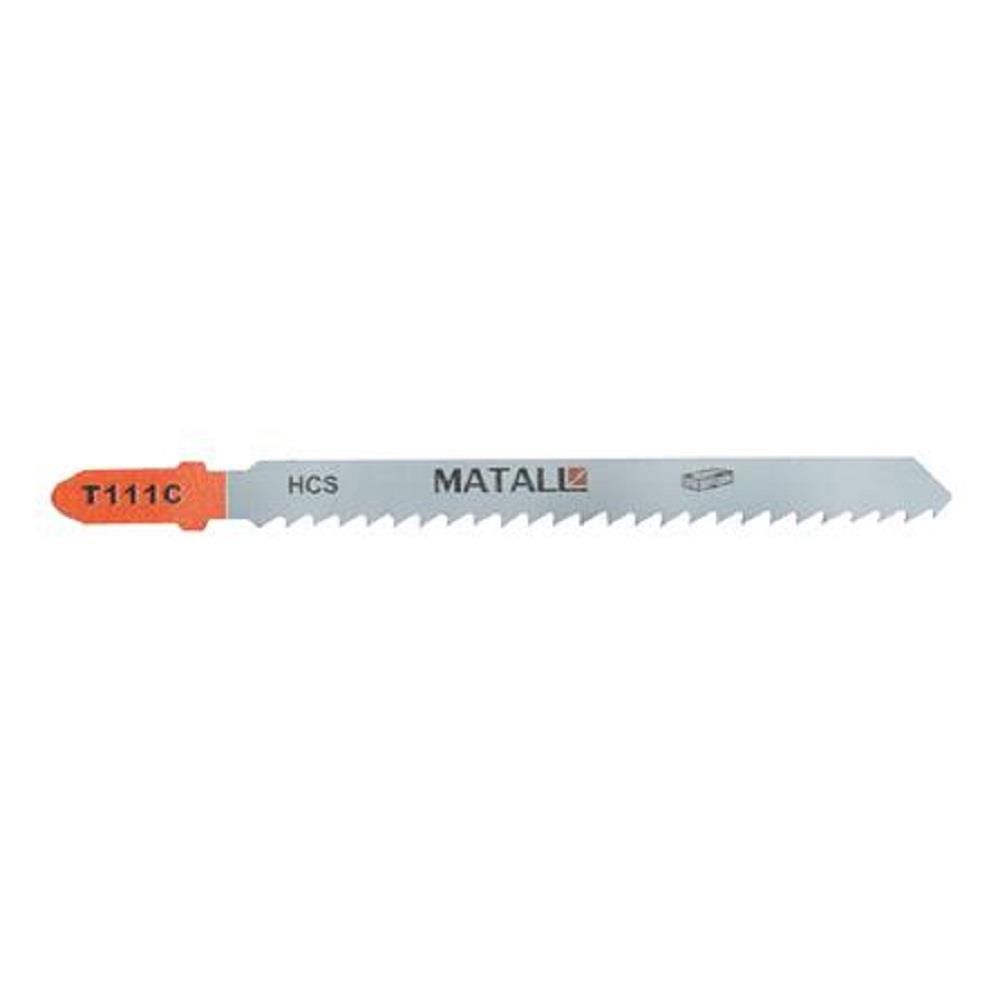 MATALL JIGSAW BLADE T111C (FINE FOR ROUGH WOOD) 100MM 5PCS/PACK