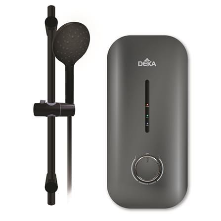 DEKA SHOWER HEATER AC PUMP WITH HAND SHOWER MIIZU 60 DARK GREY