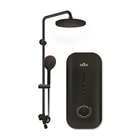 DEKA SHOWER HEATER AC PUMP WITH RAIN SHOWER MIIZU 60 MATT BLACK