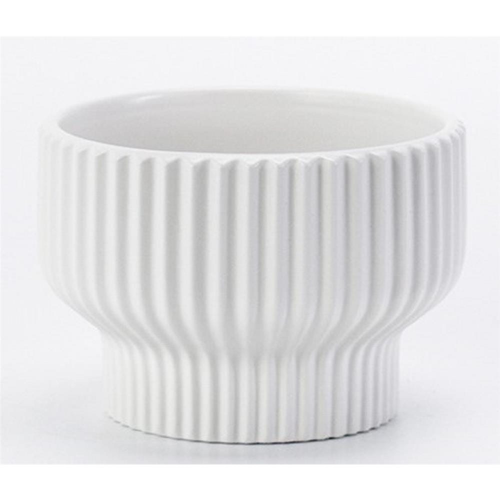 CL CERAMIC POT GQ130-WE H14.5CM WHITE
