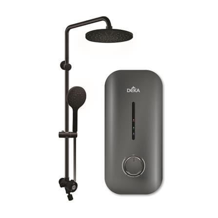 DEKA SHOWER HEATER AC PUMP WITH RAIN SHOWER MIIZU 60 DARK GREY