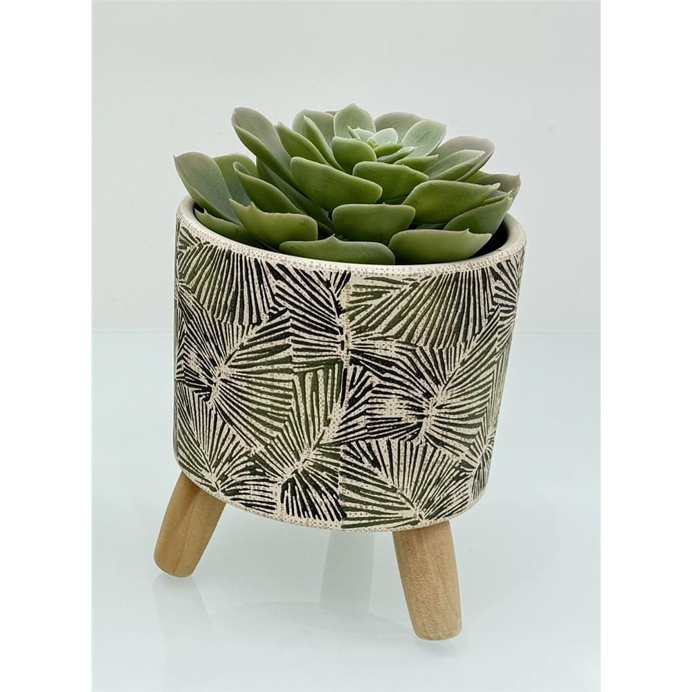 CL SMALL CERAMIC  POT/LEG GQ125-S  H12CM