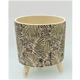 CL SMALL CERAMIC  POT/LEG GQ125-S  H12CM