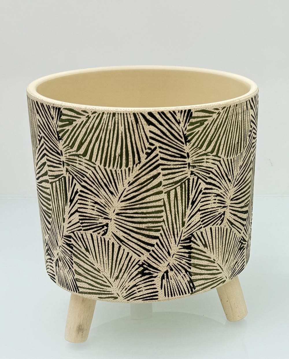 CL SMALL CERAMIC  POT/LEG GQ125-S  H12CM
