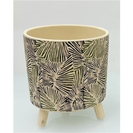 CL SMALL CERAMIC  POT/LEG GQ125-S  H12CM